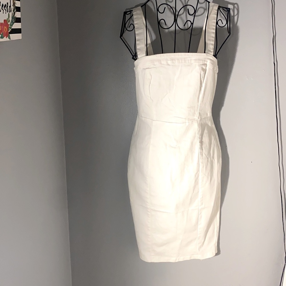 White Denim Dress